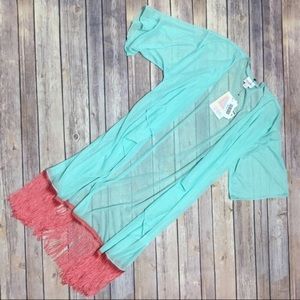 LulaRoe Monroe Kimono - Small
